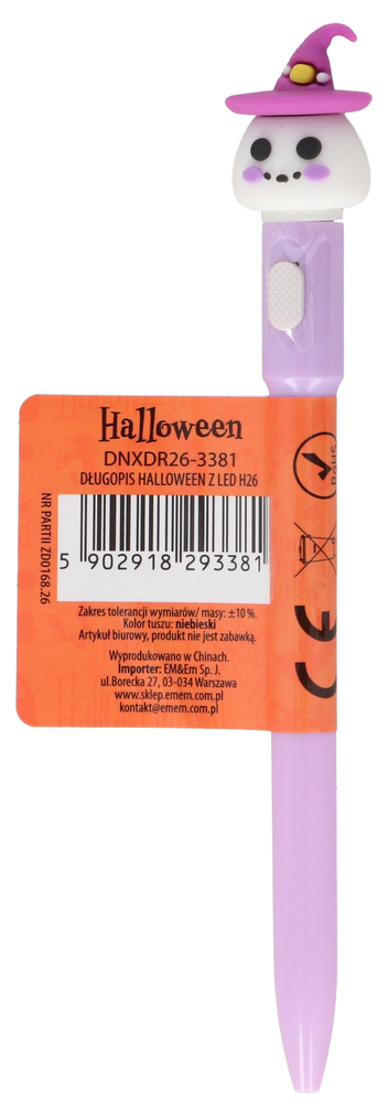 Długopis halloween z LED H26 widok 3