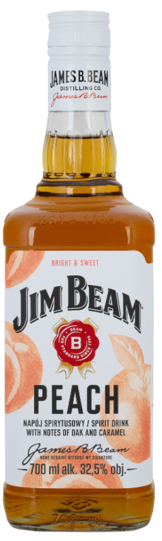 Likier Jim Beam peach 0,7l 32,5% widok główny