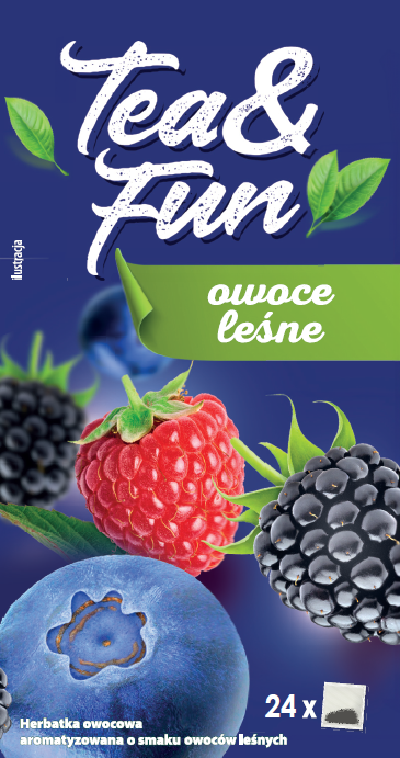 Herbatka owocowa owoce leśne Tea&Fun 24x1,75g widok 1