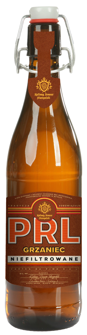 Piwo PRL grzaniec 0,6l 6,1% but. bzzw. widok główny 