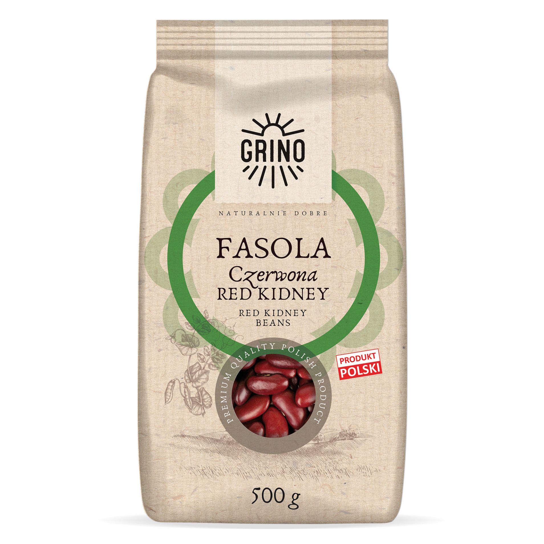 Fasola czerwona Grino 500g widok 1