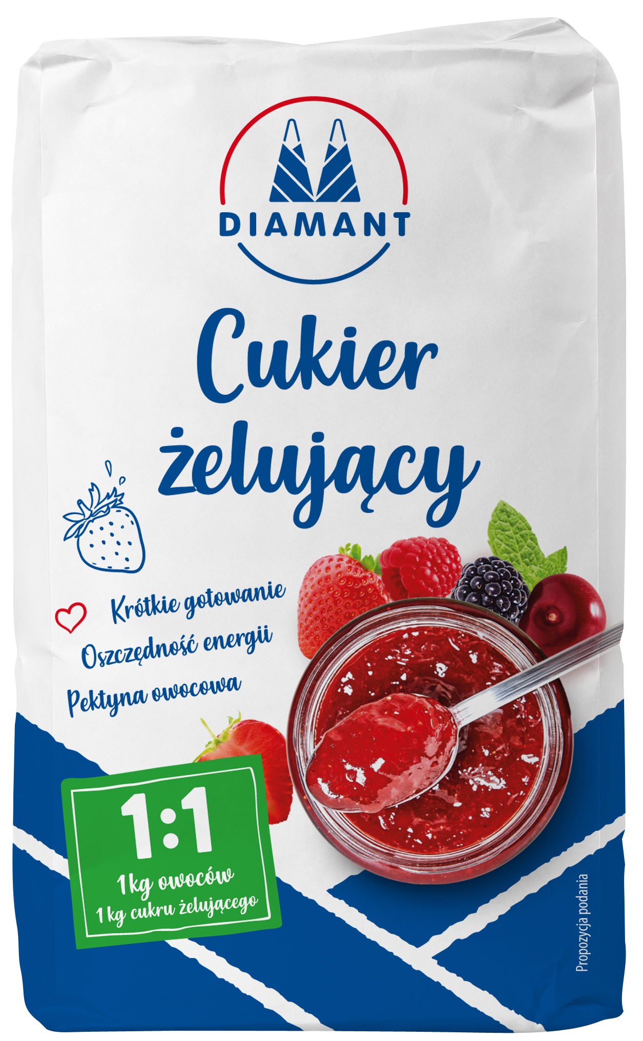 Cukier żelujący 1:1 Diamant 1kg widok 1