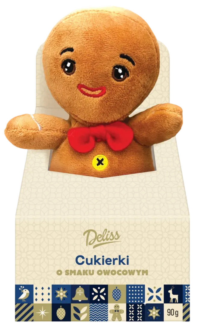 Cukierki owocowe z maskotką Deliss 90g mix BN25 widok 1