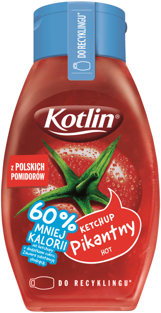 Ketchup pikantny 60% mniej kalorii Kotlin 420g widok 1