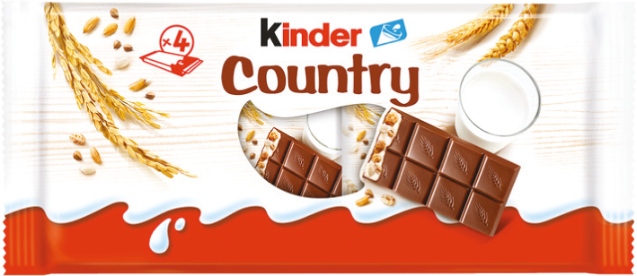 Baton Kinder Country 4x23,5g widok główny