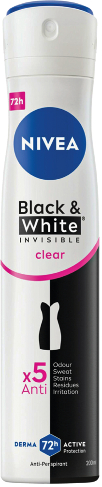 Antyperspirant spray D B&W inv clear Nivea 200ml widok główny