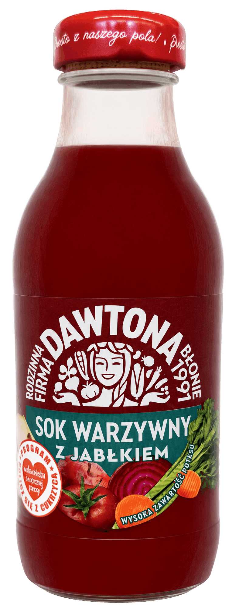 Sok warzywny z jabłkiem Dawtona 300ml widok główny