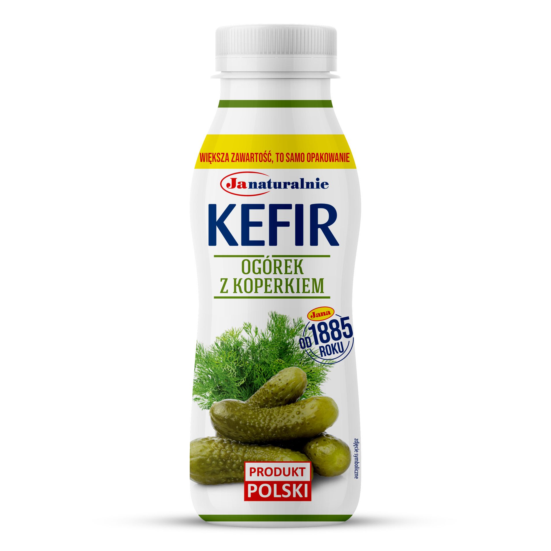 Kefir ogórek z koperkiem OSM Jana 420g widok 1