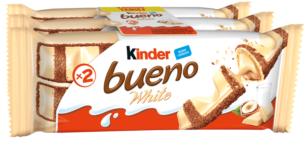Baton Kinder Bueno white 3x39g widok 1