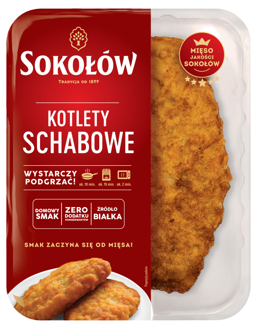 Kotlety schabowe panierowane Sokołów 300g widok 1