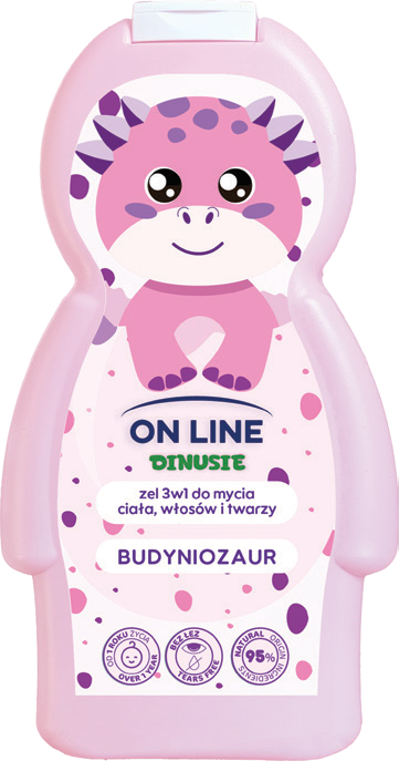 Żel do mycia dla dzieci 3w1 Dinusie 360ml mix widok główny