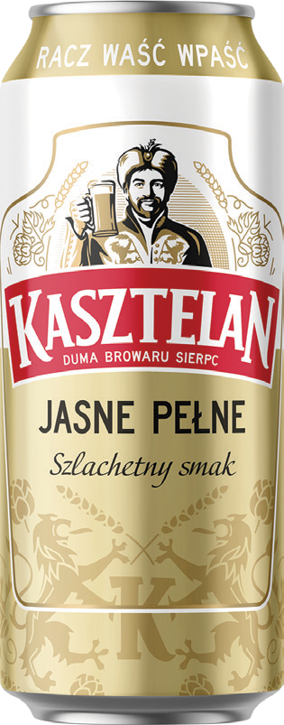 Piwo Kasztelan jasne pełne 0,5l 5,6% puszka widok główny