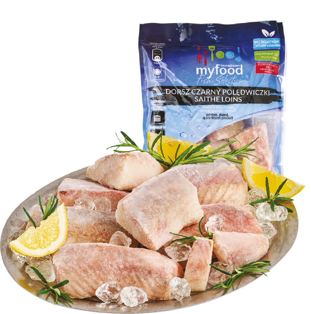 Polędwice z dorsza czarnego Myfood 780/700g widok główny 