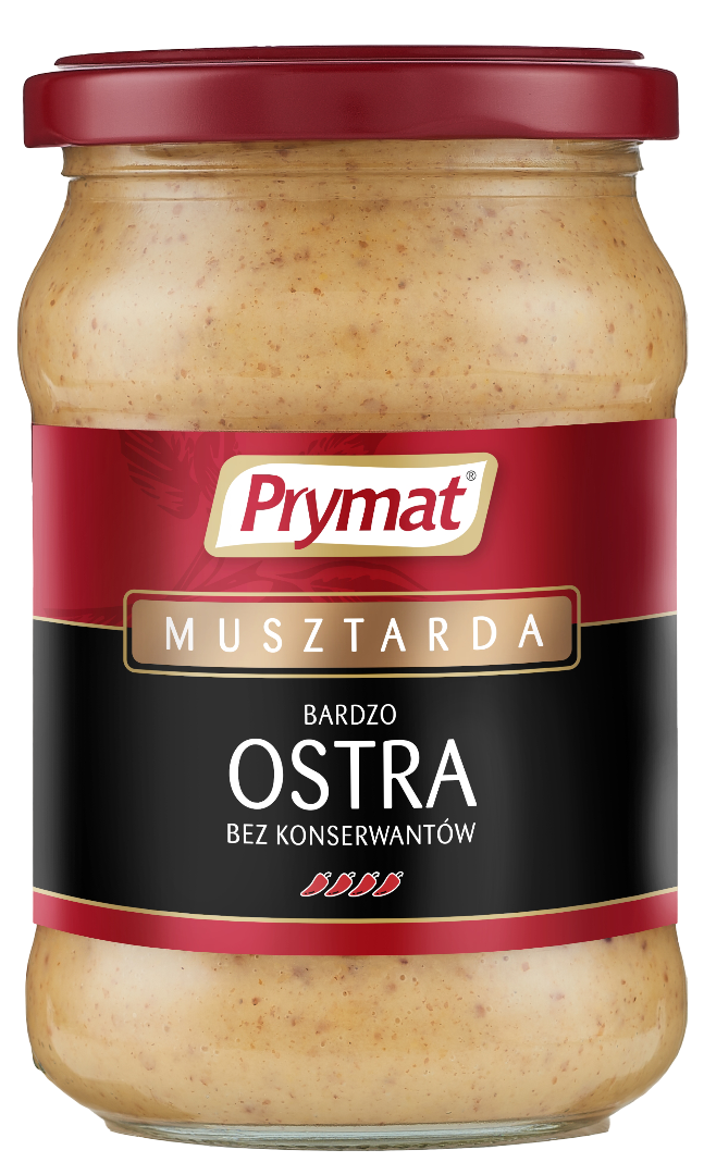 Musztarda bardzo ostra Prymat 288g widok 1