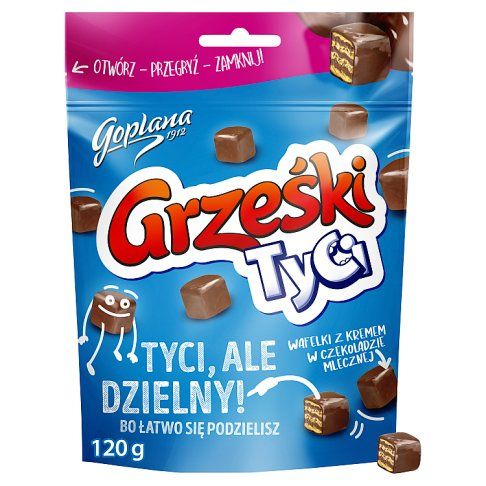 Wafelki Grześki Tyci mleczne 120g widok 2