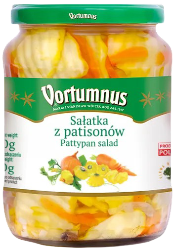 Sałatka z patisonów Vortumnus 660/350g widok główny