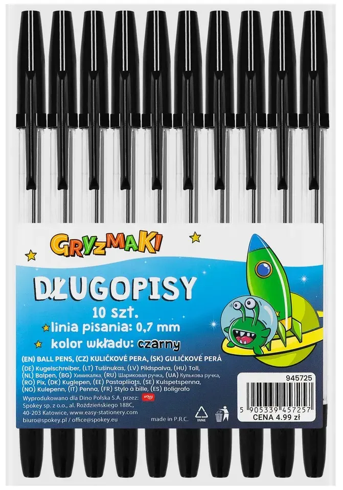 Długopis Podst. Fine Basic Gryzmaki 10szt  Sz25 widok 1