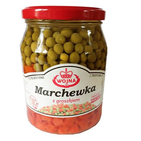 Marchewka z groszkiem Wojna 700/450g widok 1