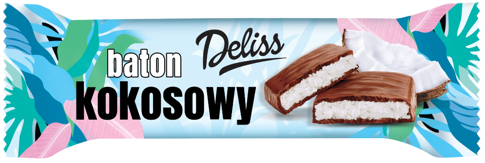 Zdjęcie produktu - Baton Kokosowy w czek. mlecznej Deliss 40g
