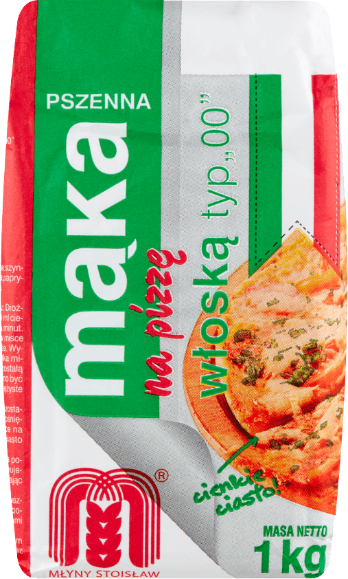 Mąka na pizzę włoską typ 00 Stoisław 1kg widok 1