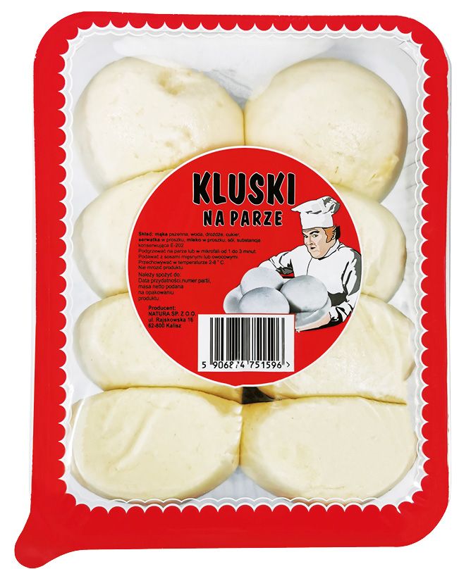 Kluski na parze Natura 400g widok 1