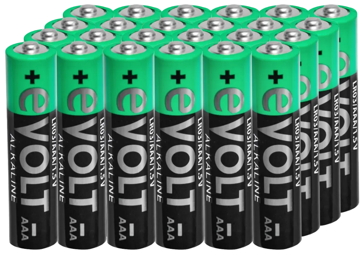 Baterie alkaliczne AAA Lr03 E-Volt 24szt widok główny