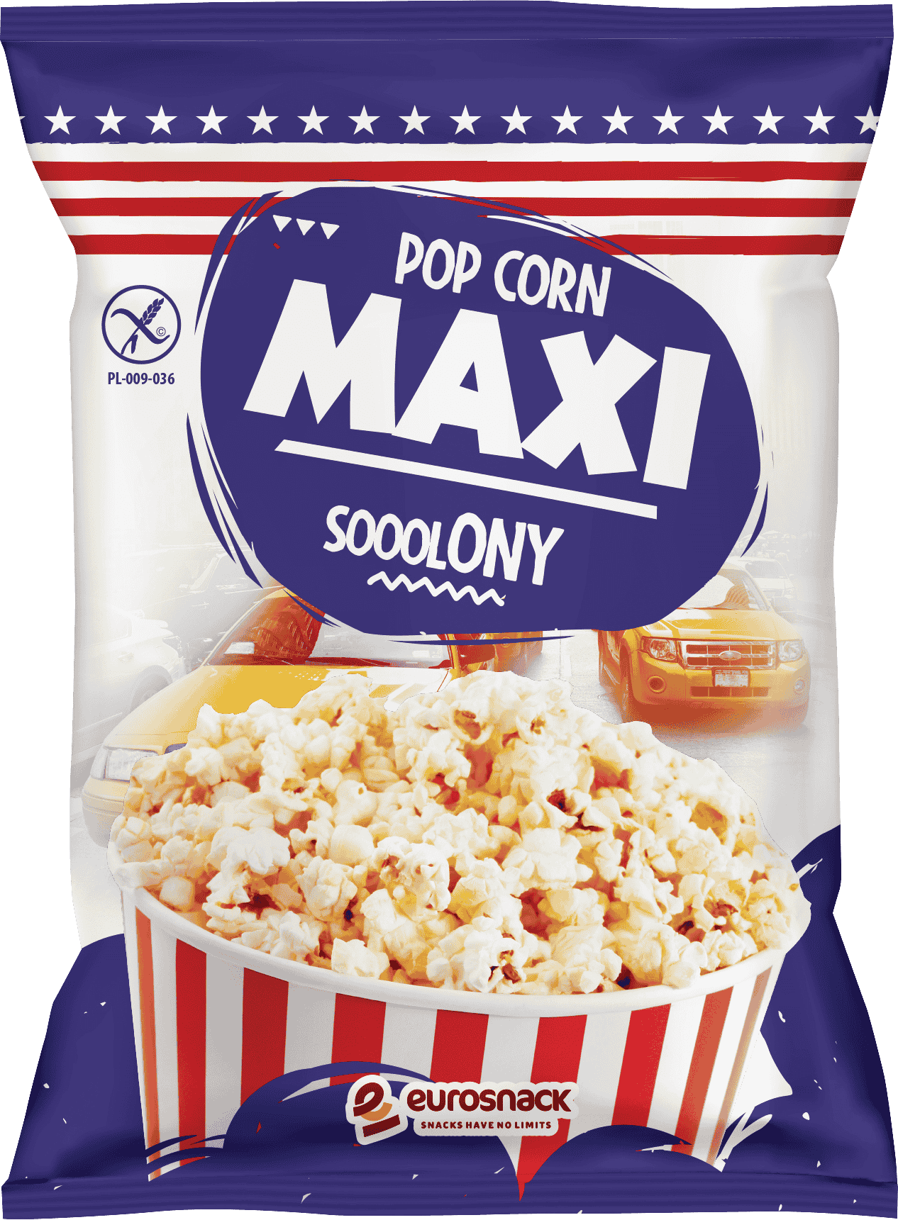 Popcorn solony Eurosnack 125g widok główny