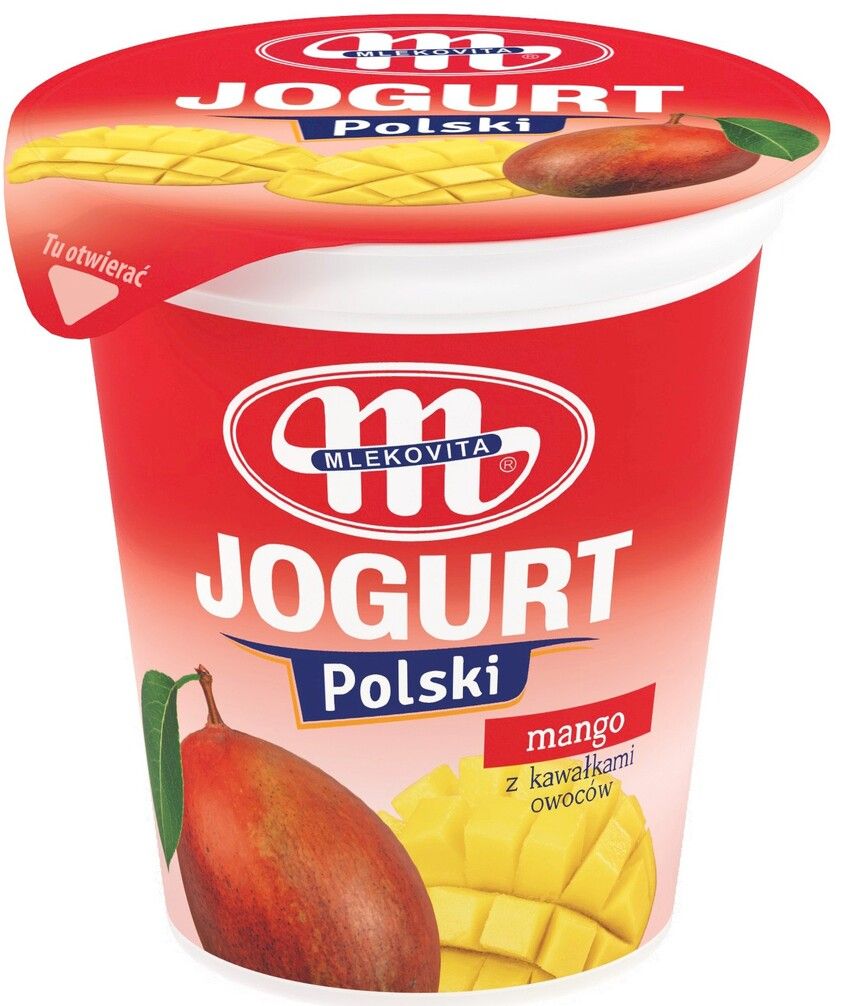 Jogurt man/anan/brzosk Polski Mlekovita 150g mix widok 3