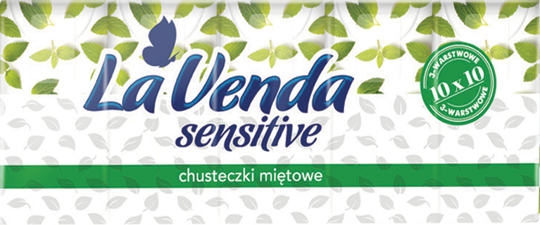 Chusteczki hig. Lavenda sensitive 3w 1szt widok główny