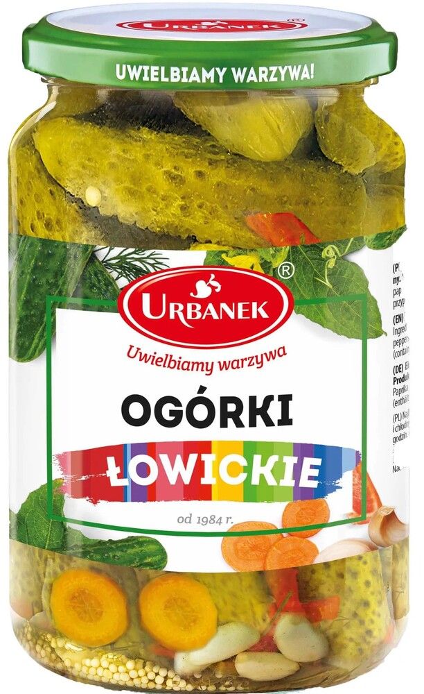 Ogórki łowickie Urbanek 680/380g widok 2