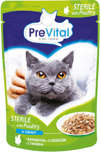 Karma dla kota mokra Prevital 100g mix widok 2