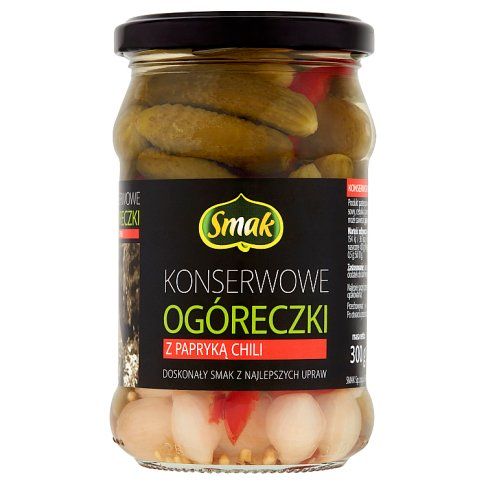 Ogóreczki konserwowe z chili Smak 300/150g widok 1