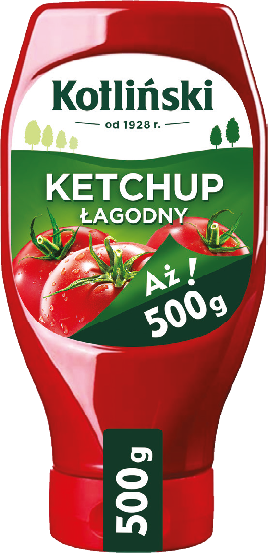 Ketchup łagodny Kotliński 500g widok główny