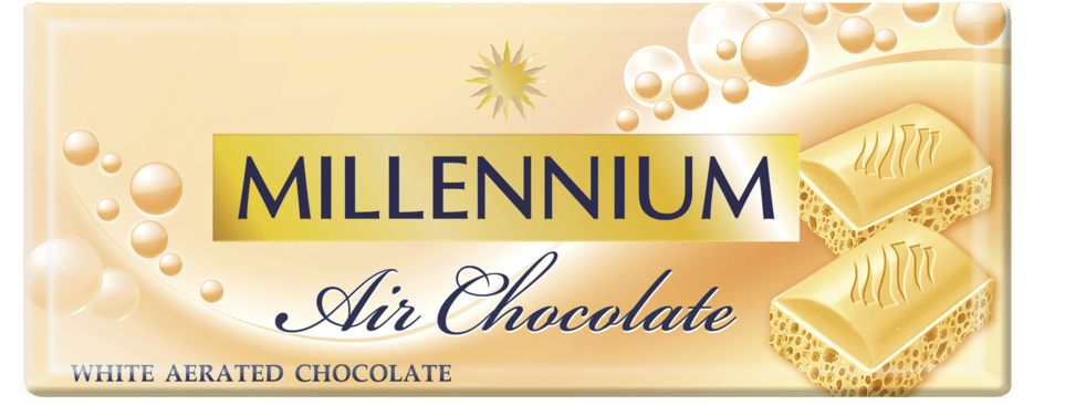 Czekolada biała air chocolate Millennium 85g widok 1