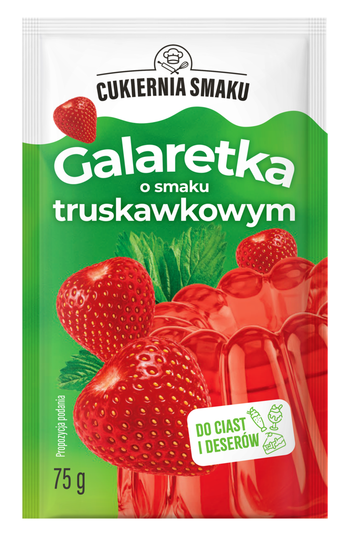 Galaretka truskawkowa Cukiernia Smaku 75g widok 1