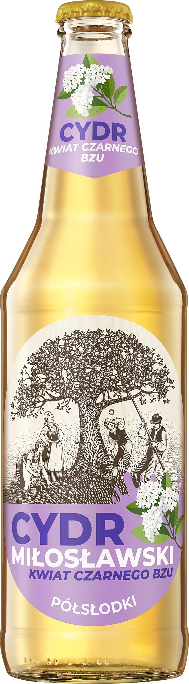 Cydr Ps Miłosławski kwiat cz bzu 0,5l 4,5% but. zw widok 1