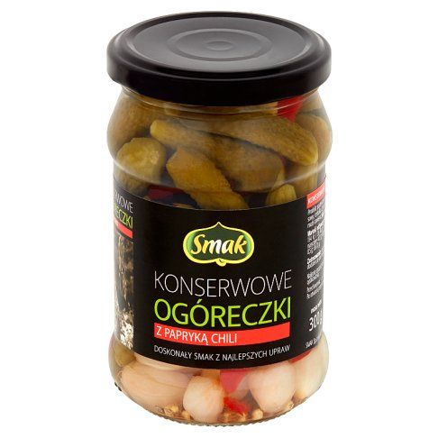 Ogóreczki konserwowe z chili Smak 300/150g widok 2