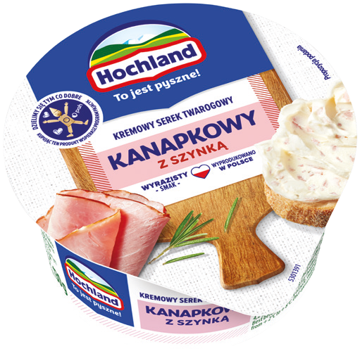 Serek kanapkowy z szynką Hochland 130g widok 1
