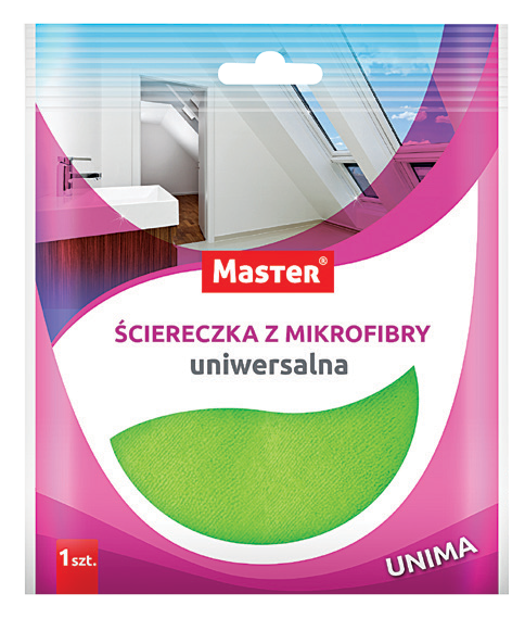 Ścierka z mikrofibry uniwersalna Master 30x30cm widok główny