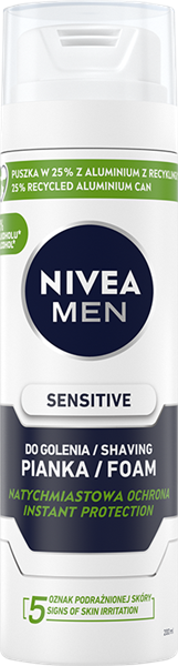 Pianka do golenia M sensitive Nivea men 200ml widok 1