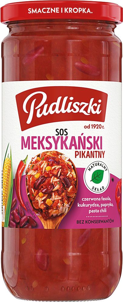 Sos meksykański pikantny Pudliszki 480g widok 1
