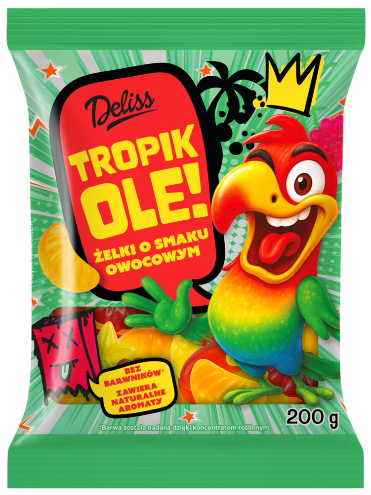 Żelki tropikole Deliss 200g widok 1