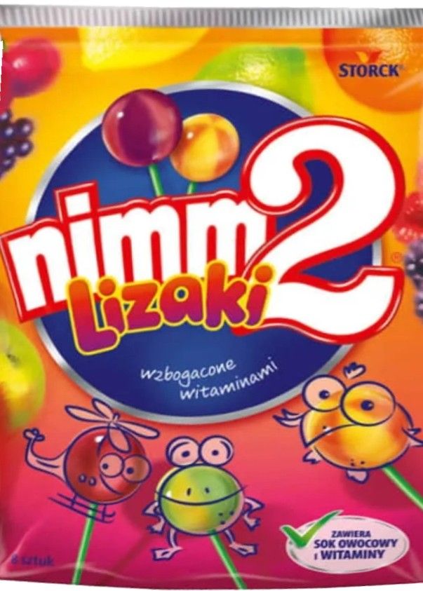 Lizaki sok i witaminy Nimm2 8x10g widok 1