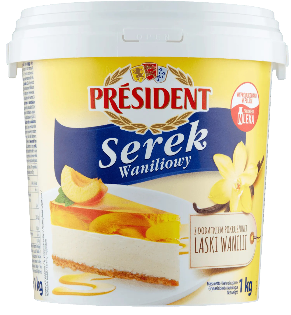 Serek waniliowy President 1kg widok 1