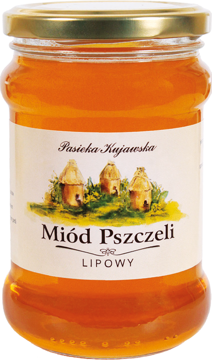 Miód lipowy Apicom 400g widok główny 