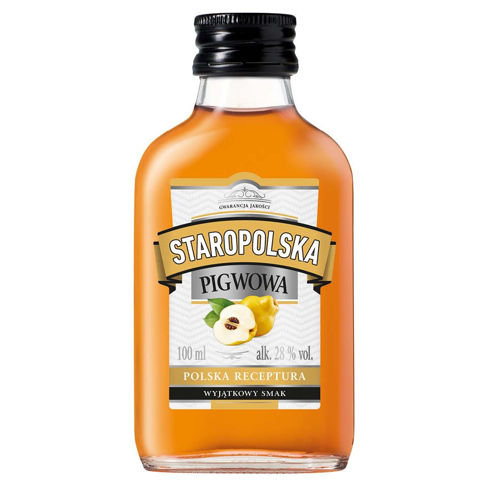 Likier Staropolska pigwowa 100ml 28% widok 1