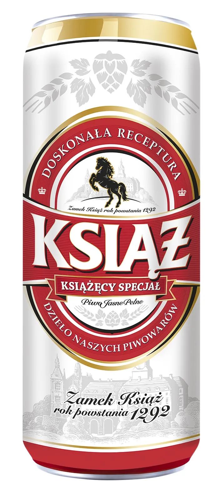 Piwo Książ 0,5l 5% puszka widok 1