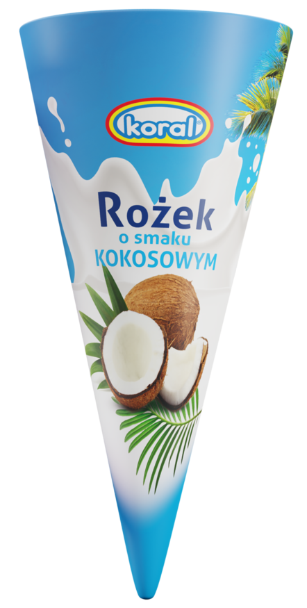 Lody rożek kokosowy Koral 180ml widok 1