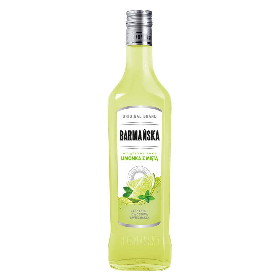 Napój alkoh. aromat. lim z mięt Barmańska 0,5l 21% widok 1