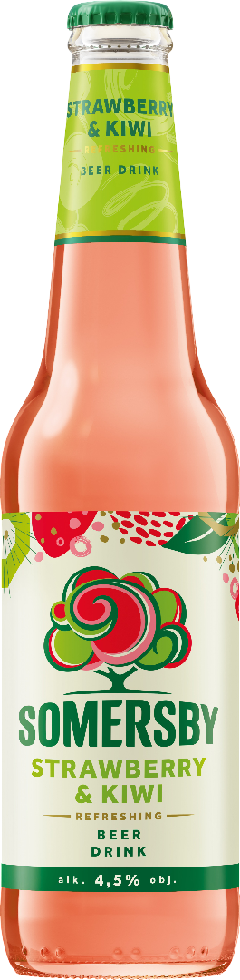 Napój piwny Somersby straw kiw 400ml 4,5% but bzzw widok główny